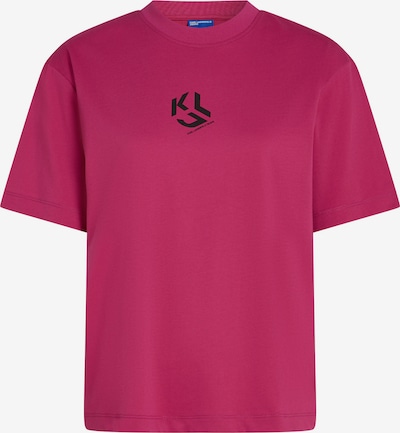 Marškinėliai iš KARL LAGERFELD JEANS, spalva – uogų spalva / juoda, Prekių apžvalga