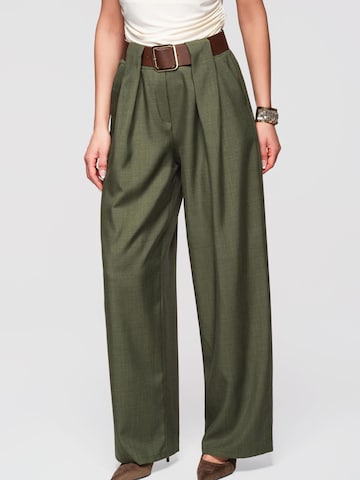 Ombre Wide leg Trousers in Green