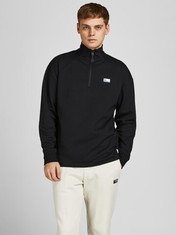 JACK & JONES Sweatshirt 'Air' in Zwart: voorkant