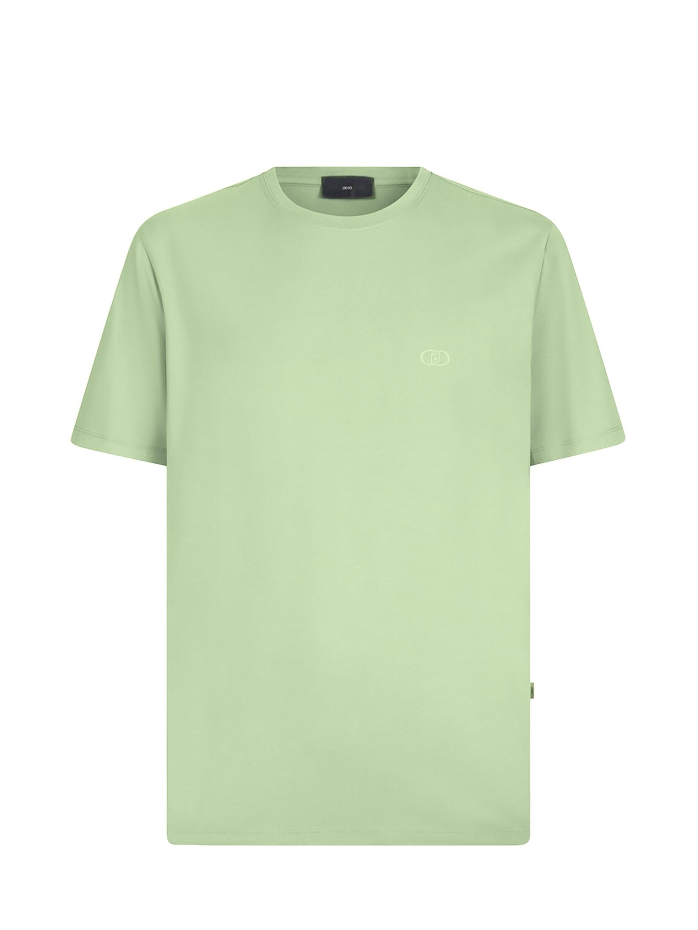 Liu Jo Shirt 'BASICCONTRA'‌‌‌‌‌‌‌‌ in Grün: Vorderseite