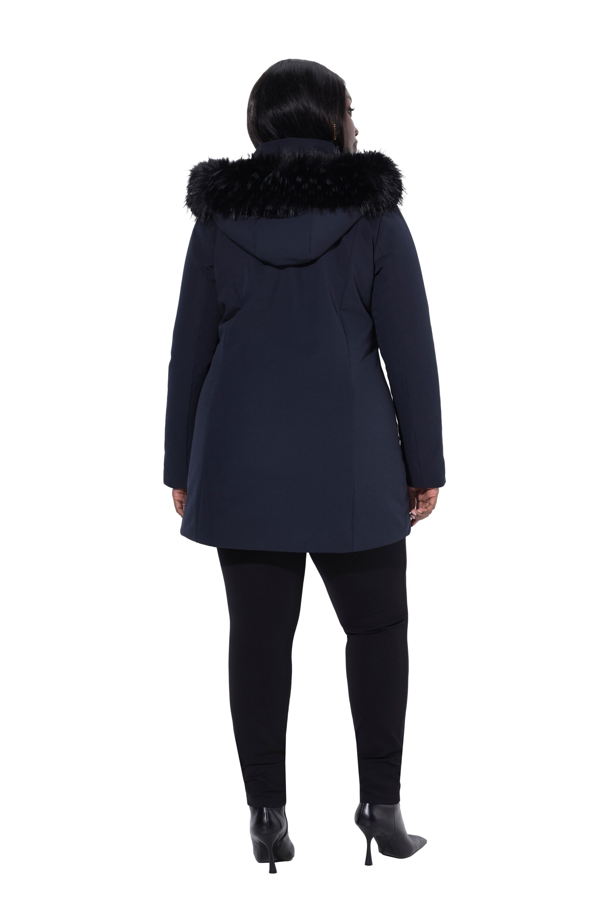 Ulla Popken Winterjas in Blauw