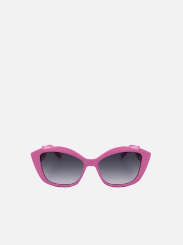 Occhiali da sole 'Karl Lagerfeld KL6102S Yellow 56/15/140 Women Sunglasses' di Karl Lagerfeld in rosa: frontale