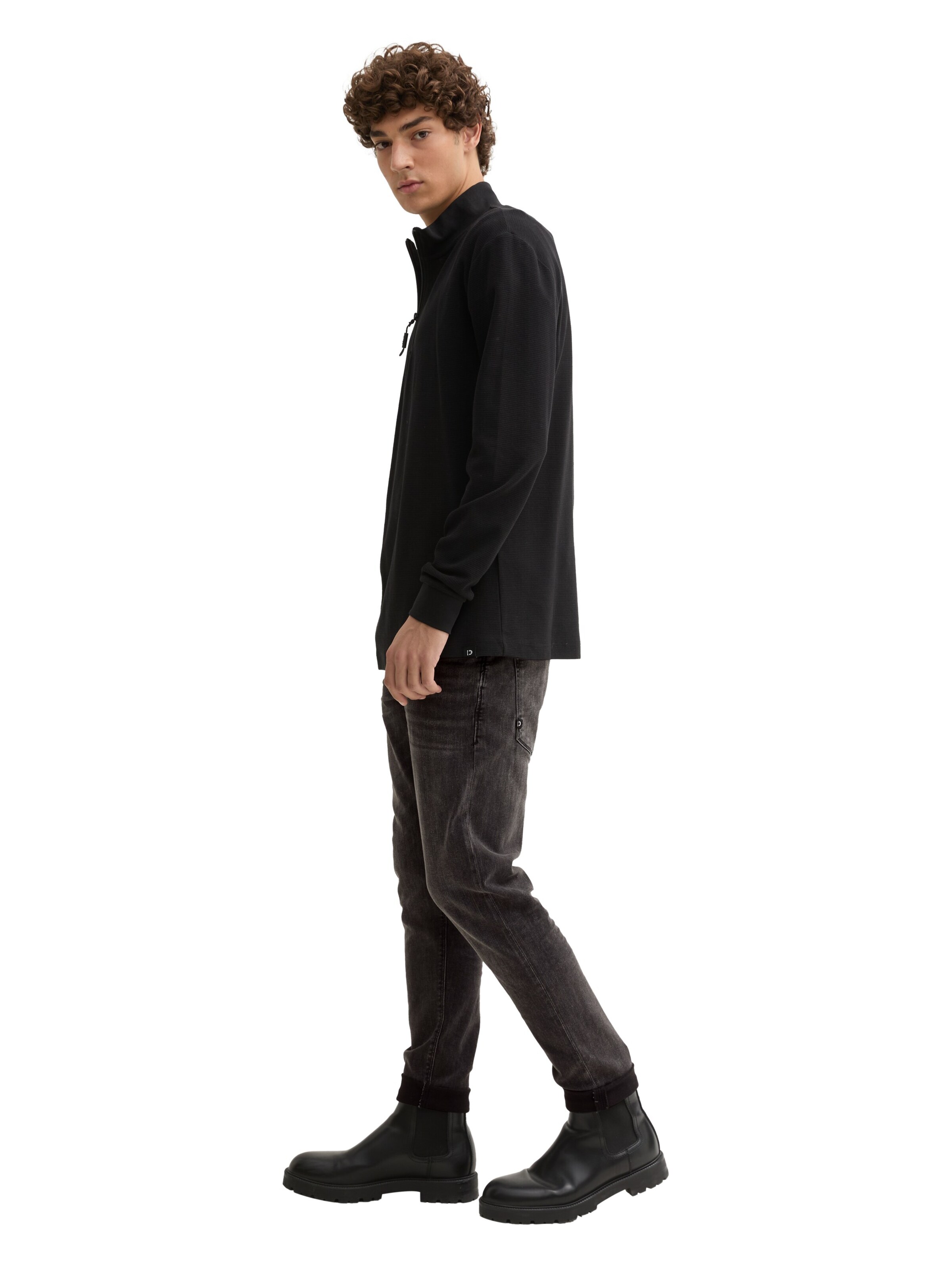 TOM TAILOR DENIM Regular Jeans 'Superflex' in Black
