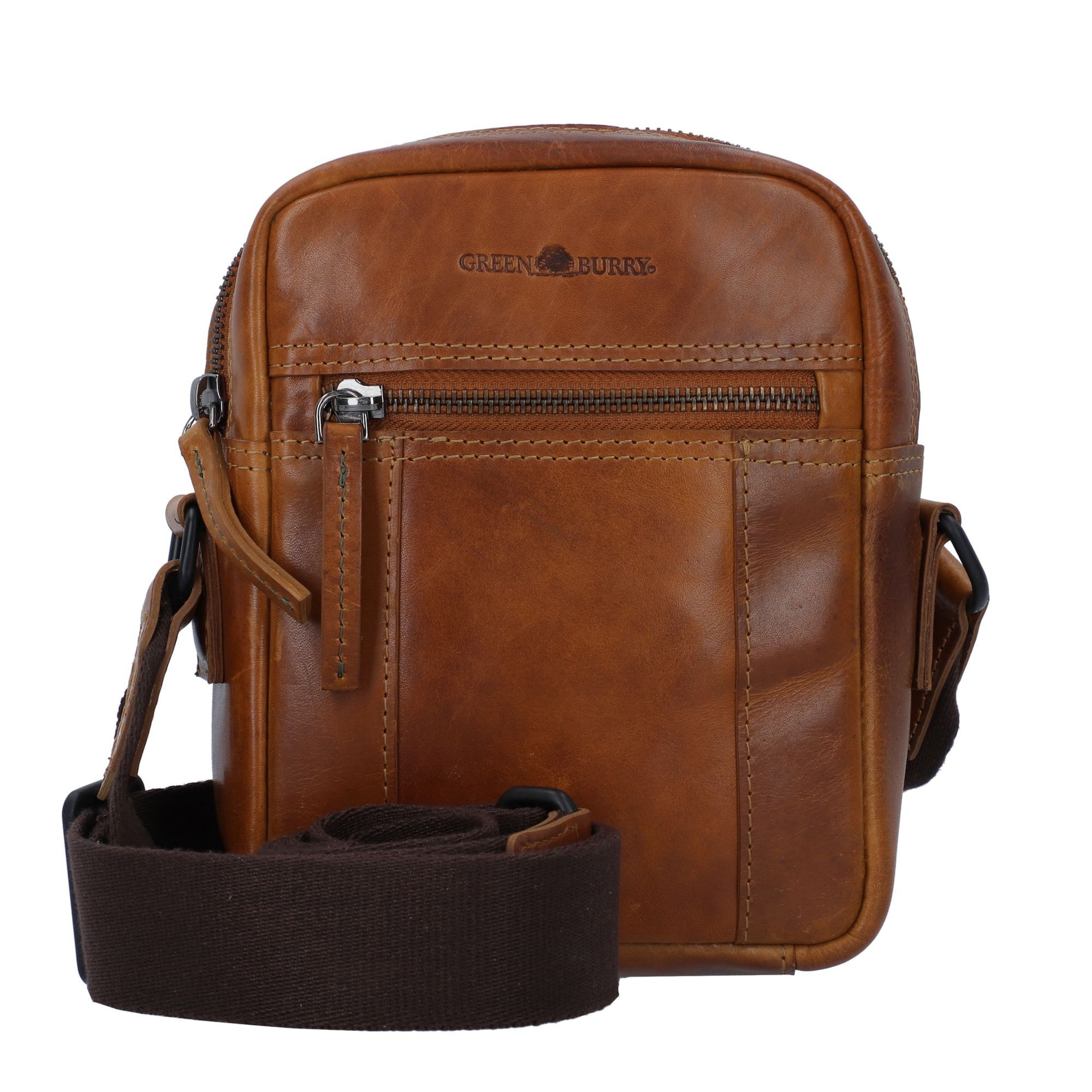 Sac à bandoulière GREENBURRY en marron : devant