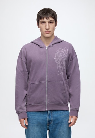 HOLLISTER Sweatjacka 'JUN4' i lila: framsida