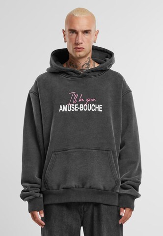 Pica Pica Sweatshirt 'Amuse-Bouche' in Black: front