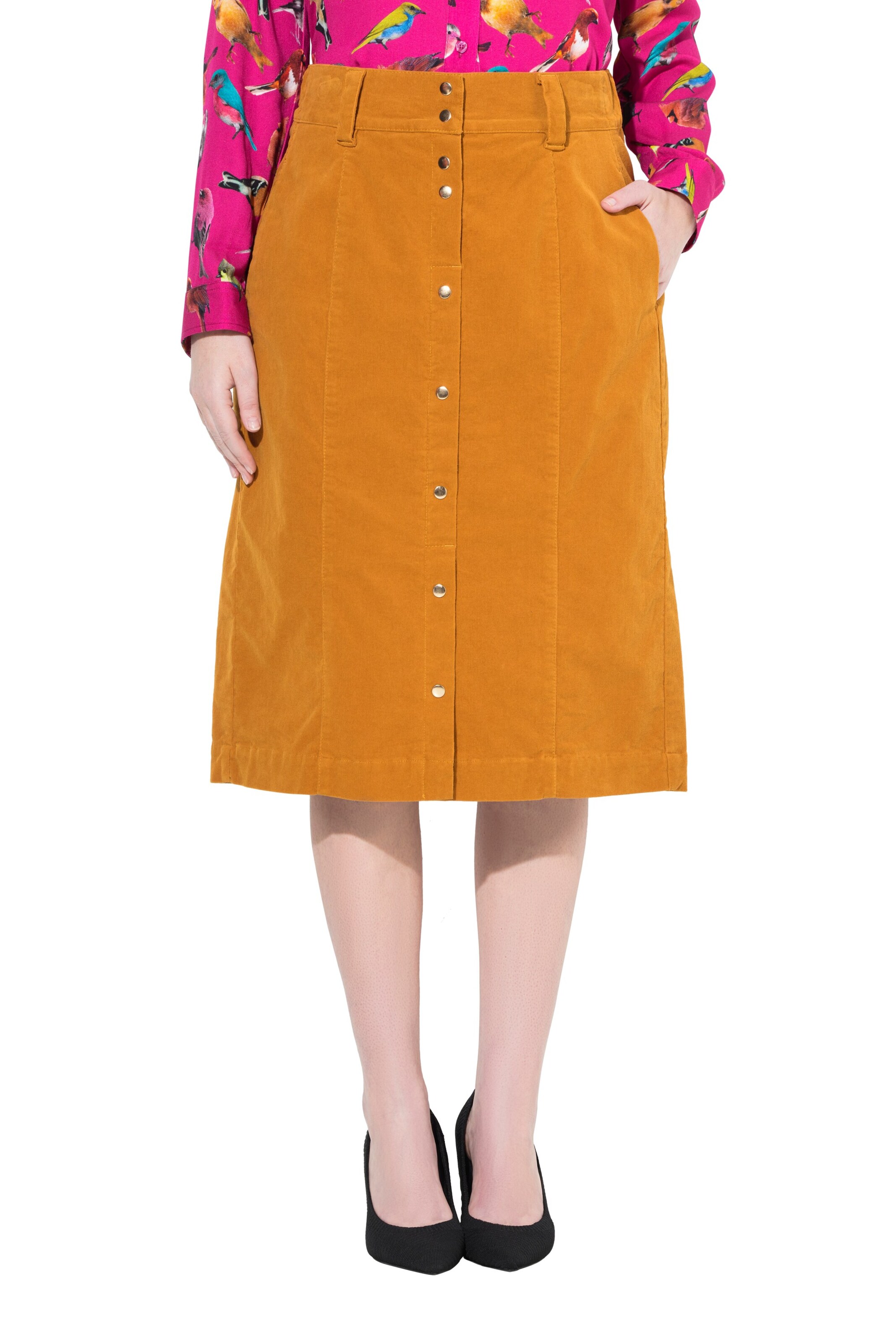 Ulla Popken Skirt in Orange: front