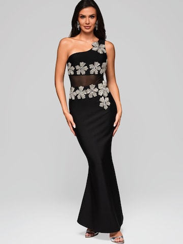Ombre Abendkleid in Schwarz