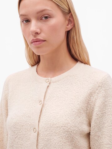 VILA Knit Cardigan 'VIPigga' in Beige