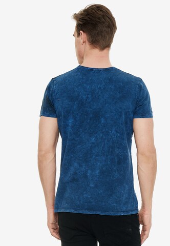 Rusty Neal T-Shirt mit angesagtem Print in Blau