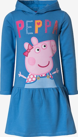 Peppa Pig Sweatkleid in Blau: front