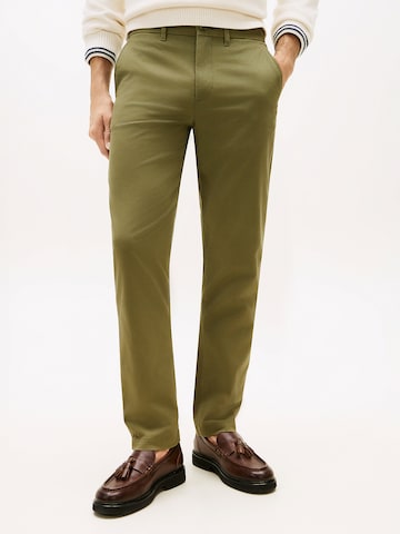 TOMMY HILFIGER Regular Hose 'Denton' in Grün: Vorderseite