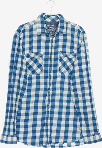 JACK & JONES Button Up Shirt in M in Blue: front