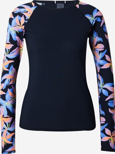 ROXY Performance shirt 'ROXY ACTIVE LS LYCRA PRINTED 2' in Blue / Yellow / Eosin / Black, Item view