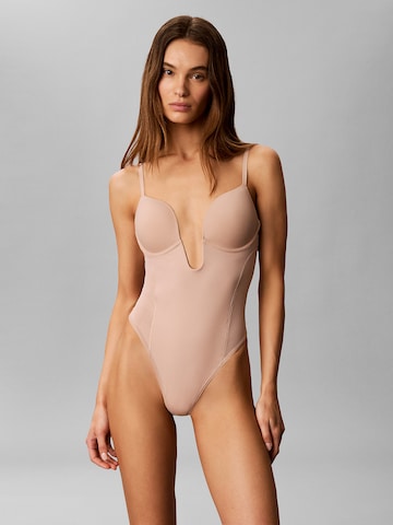 Calvin Klein Underwear Shaping Bodysuit in Pink: front