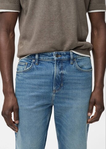 MANGO MAN Tapered Jeans 'Ben' in Blau