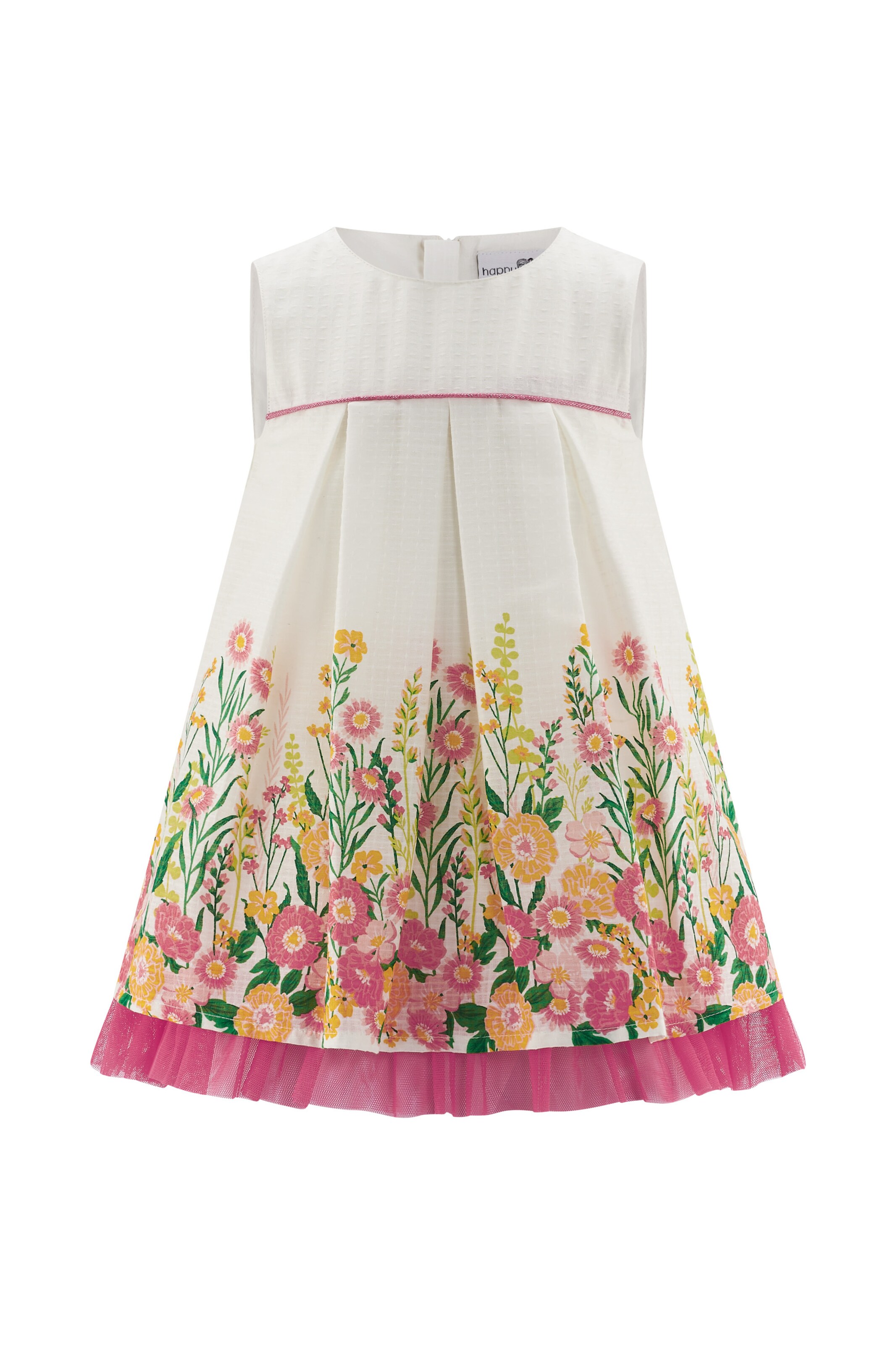 Robe happy girls en blanc : devant