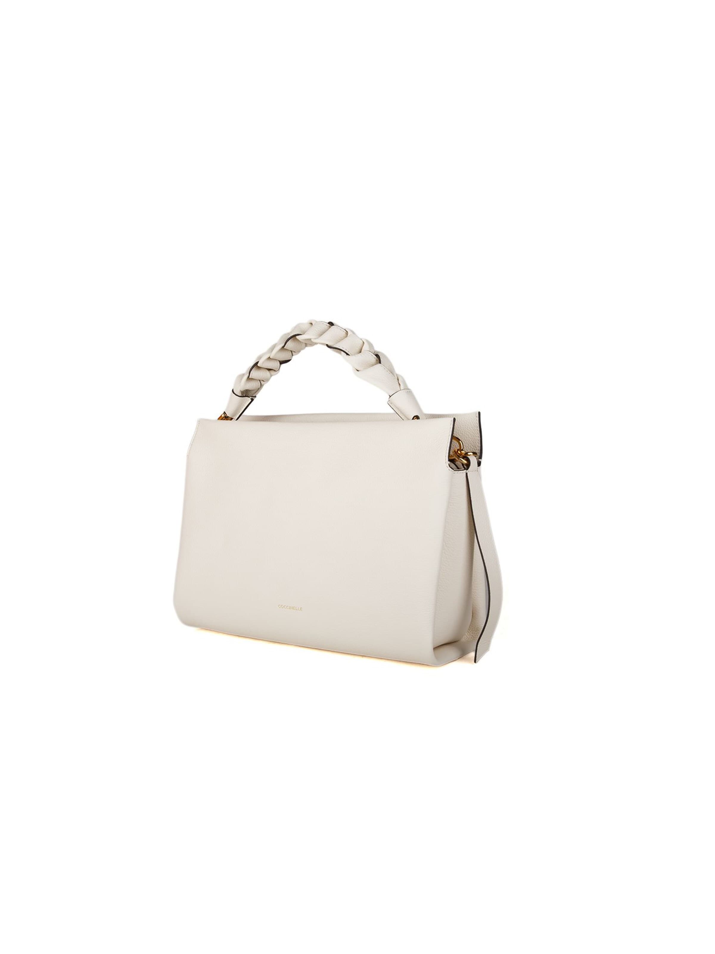 Coccinelle - Bolso de mano 'Boheme Grana Double Shoulder Bag' en blanco