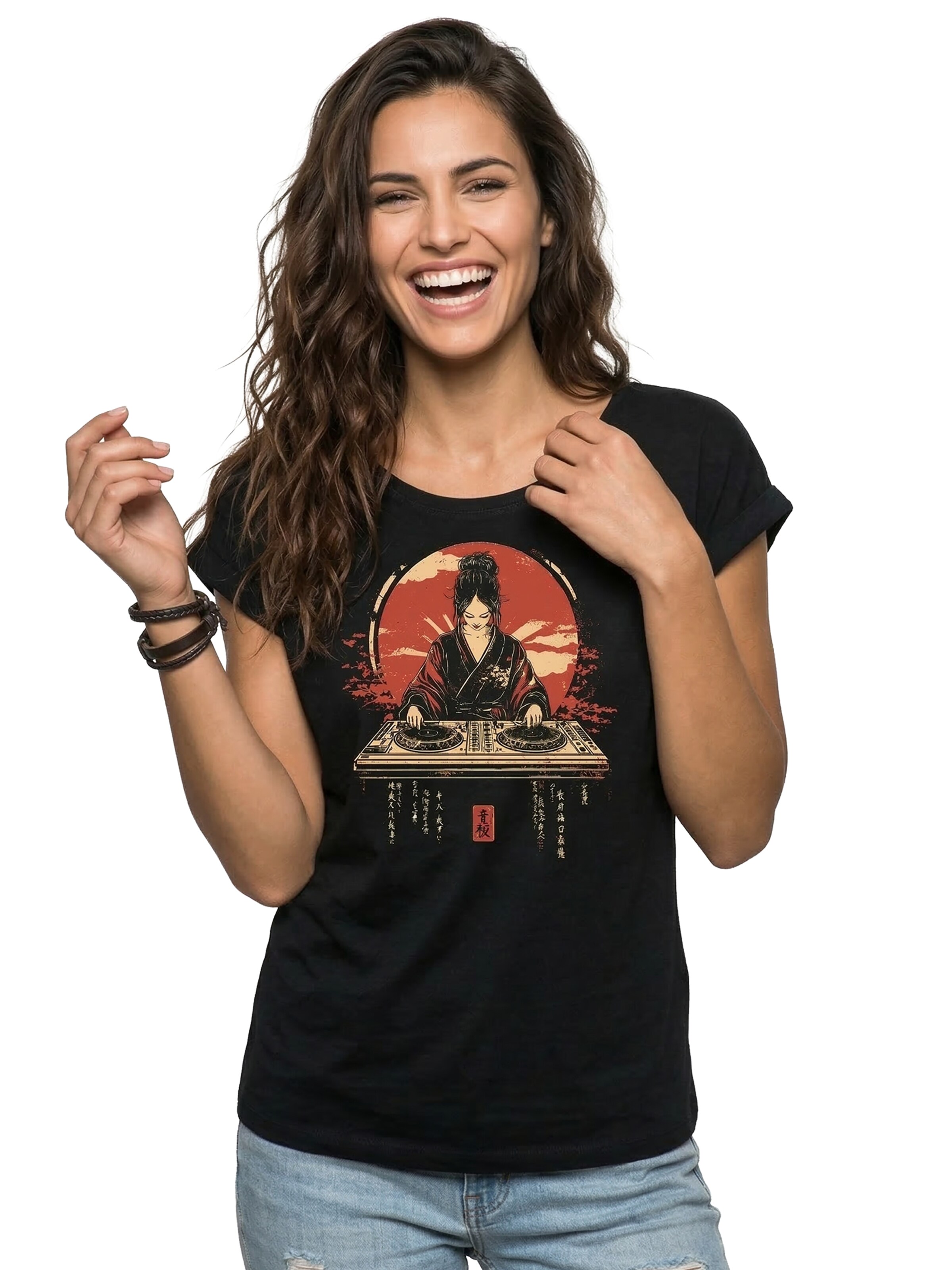 MAKAYA Shirt 'D-Jane' in Black