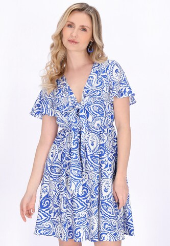 Robe usha FESTIVAL en bleu : devant