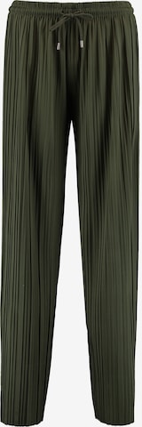Hailys - Perna larga Calças 'Fa44biola' em verde: frente