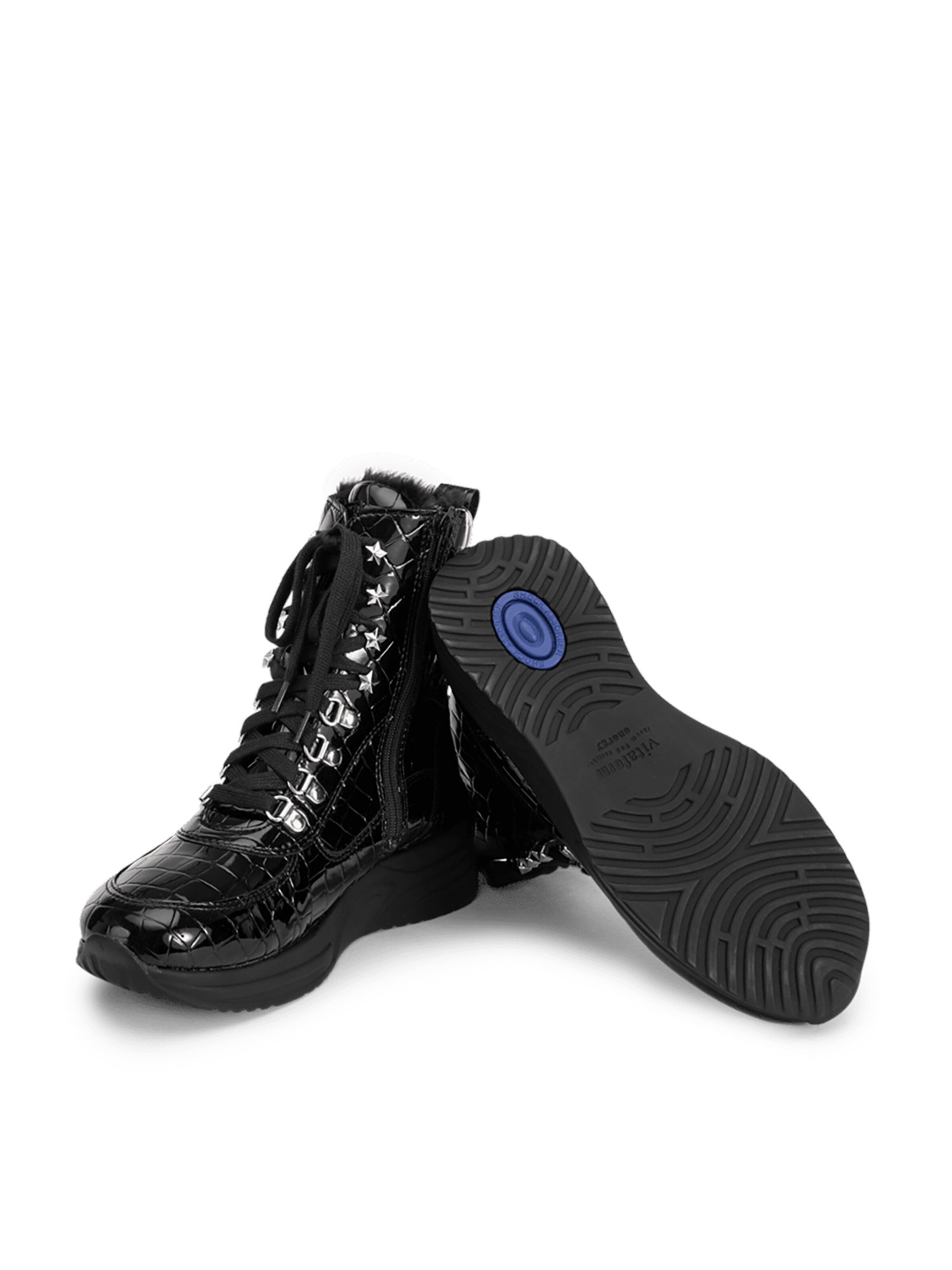 Stivaletto stringato di VITAFORM in nero