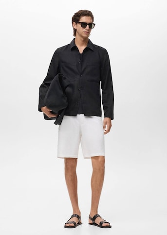 MANGO MAN Regular Pants 'Banarea' in White