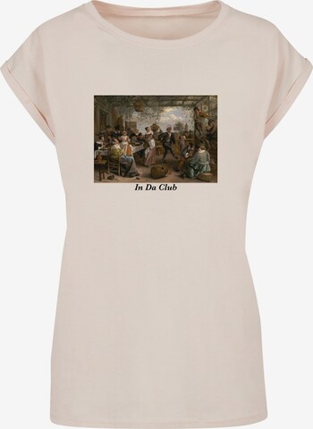 T-shirt 'Club' Mister Tee en beige : devant