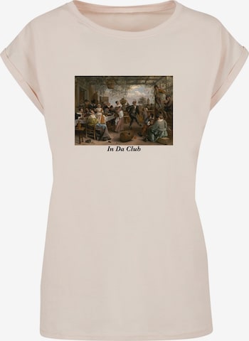 Mister Tee Shirt 'Club' in Beige: voorkant