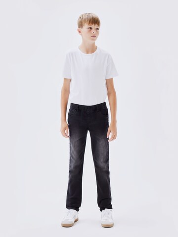 NAME IT - regular Vaquero 'Robin' en negro: frente
