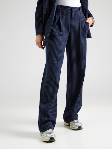 OUI Loose fit Pleat-Front Pants in Blue: front