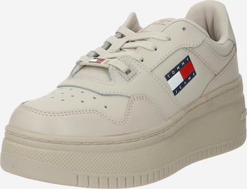 Tommy Jeans Sneakers 'Retro Basket' in Beige: front