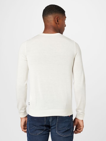 Pull-over 'Leno' BOSS Black en blanc