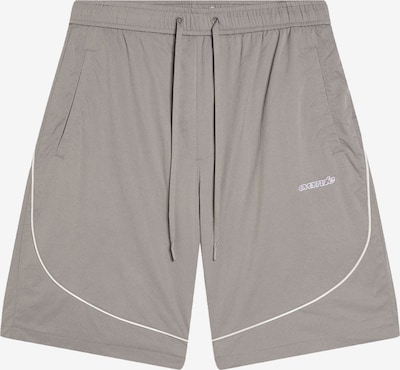 Bershka Housut värissä tummanharmaa / valkoinen, Tuotenäkymä