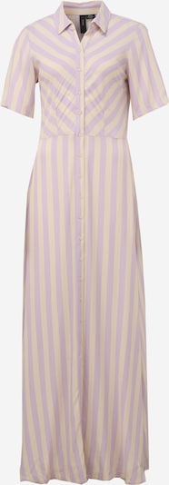 Y.A.S Tall Robe-chemise 'SAVANNA' en crème / lilas, Vue avec produit