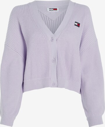 Cardigan 'Essential' Tommy Jeans en violet : devant