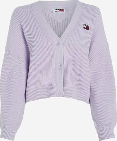 Tommy Jeans Knit Cardigan 'Essential' in Dark blue / Lavender / Red / White, Item view