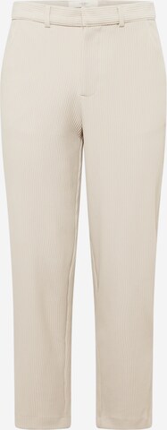 River Island Tapered Byxa i beige: framsida