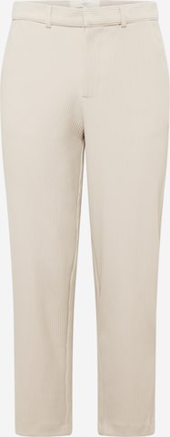 River Island Tapered Trousers in Beige: front