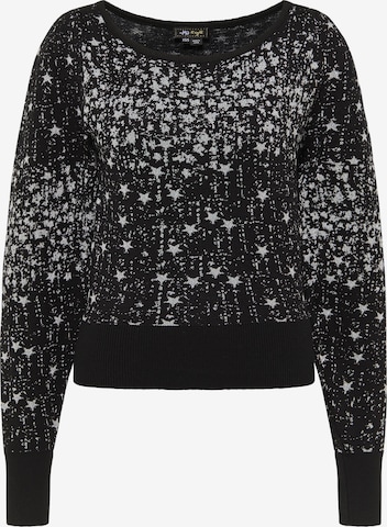 Pull-over myMo at night en noir : devant