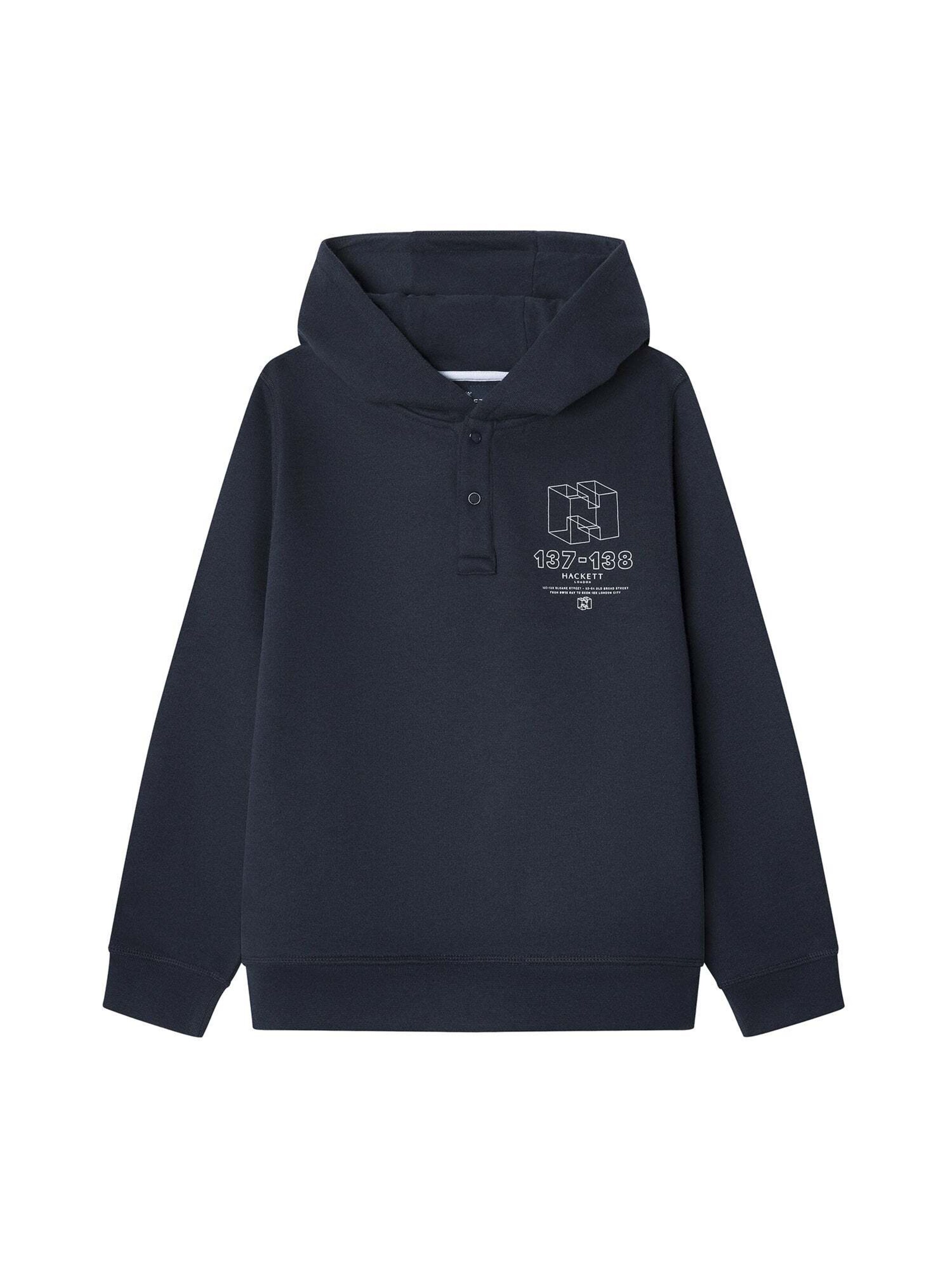 Hackett London Sweatshirt in Blauw: voorkant