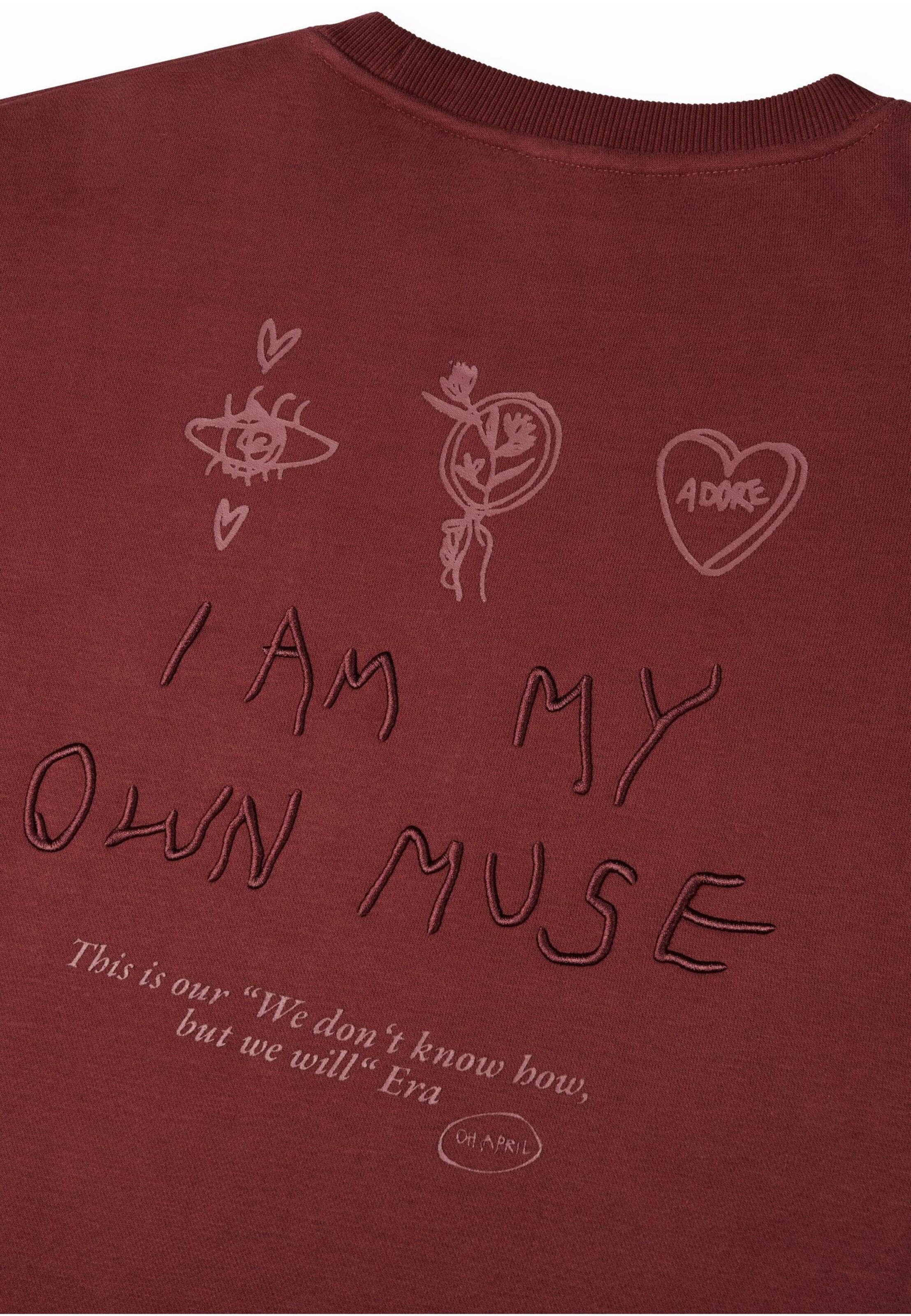 OH APRIL Sweatshirt 'Muse' in Red