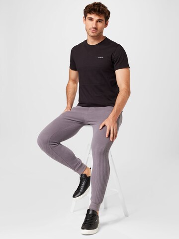 BURTON MENSWEAR LONDON Tapered Hose 'Ottoman' in Grau