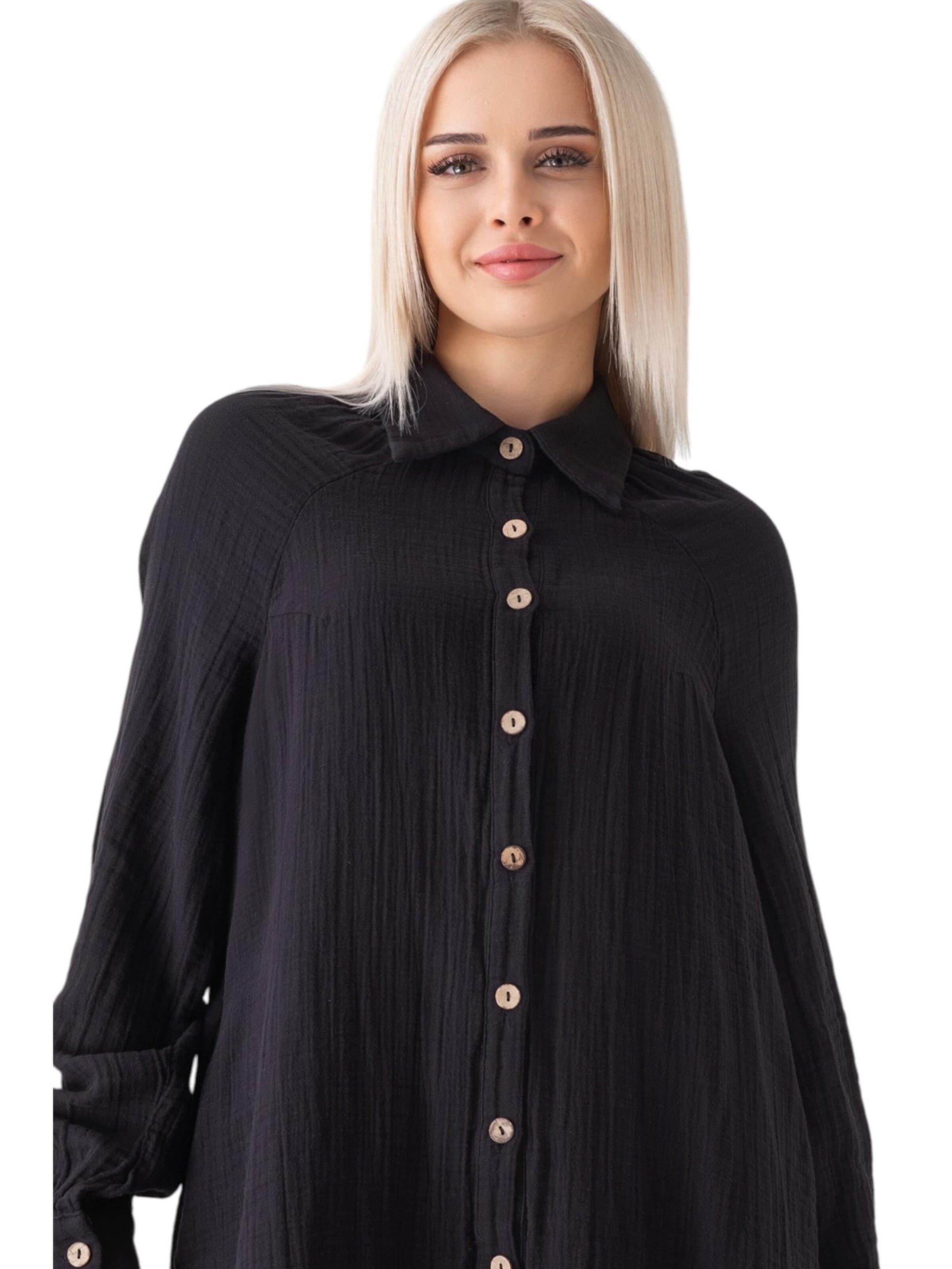 WENOR Blouse 'Nergis' in Zwart