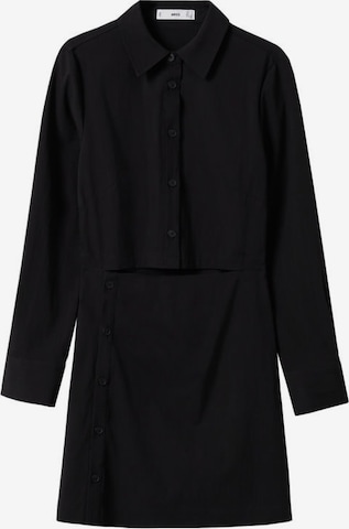 Robe-chemise 'Rene' MANGO en noir : devant