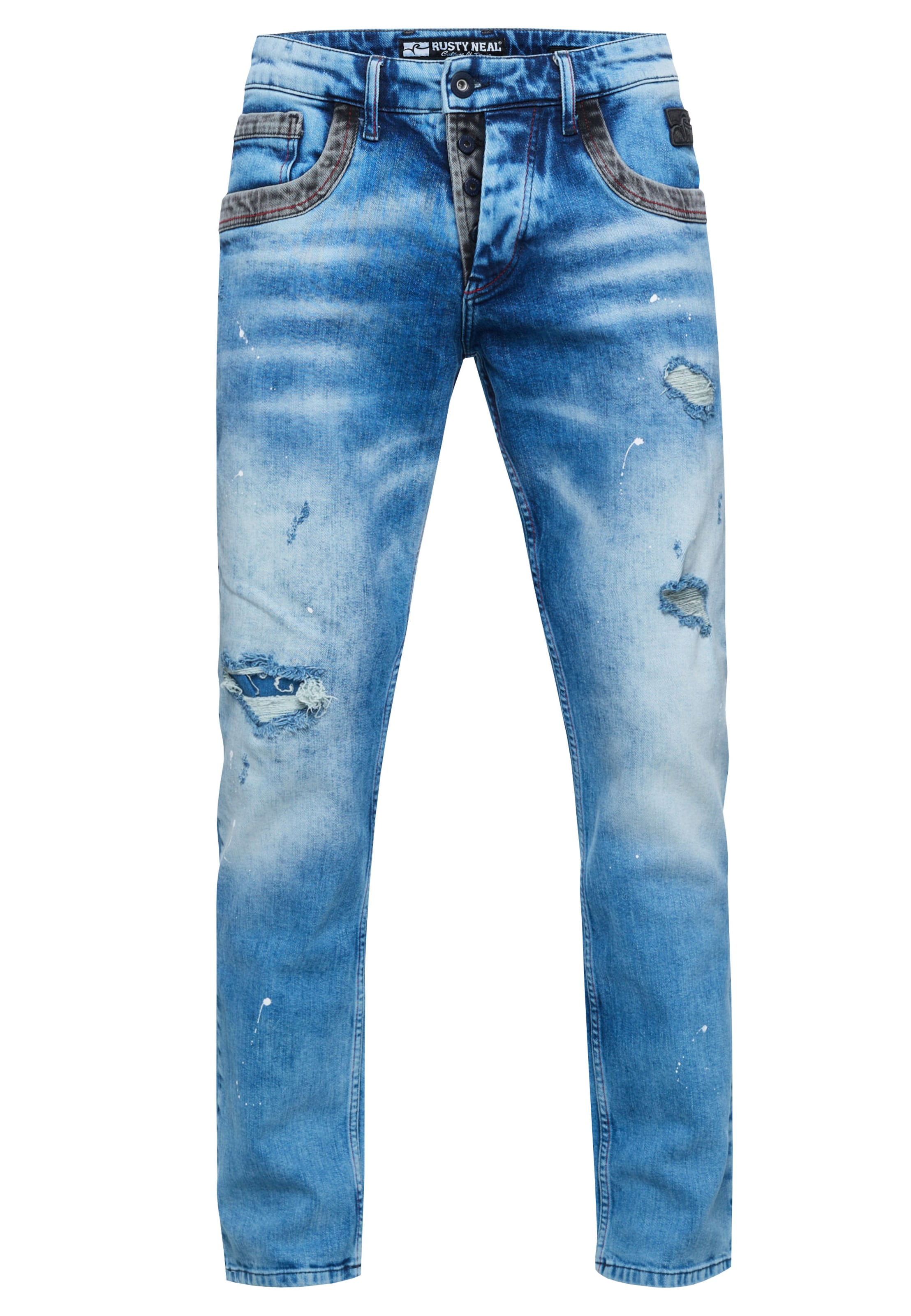 Rusty Neal Jeans 'YOKOTE' in Blauw: voorkant