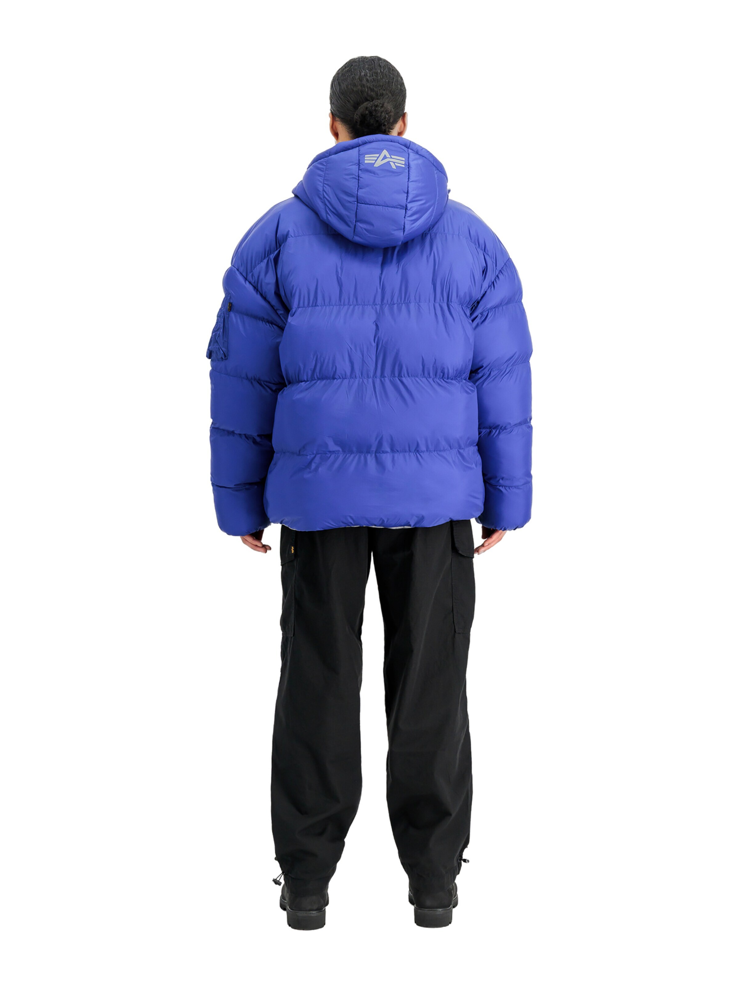 ALPHA INDUSTRIES Winter Jacket 'MA-1' in Blue