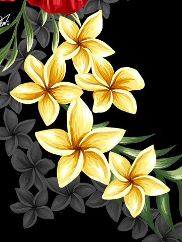 Hawaiihemdshop.de Regularny krój Koszula 'Hawaiihemd "Black Elegance"' w kolorze czarny