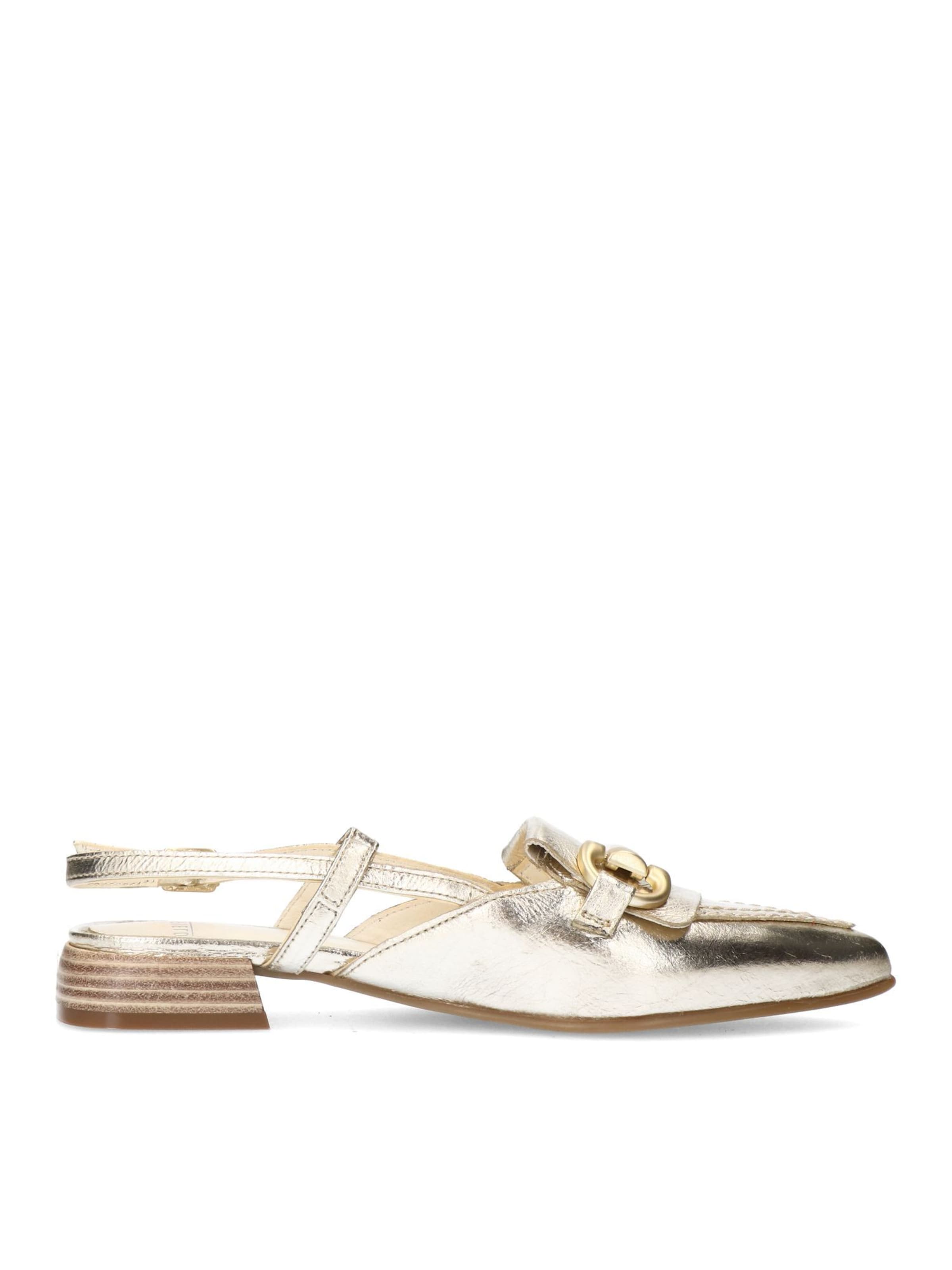 Ballerines à lanières MANFIELD en or