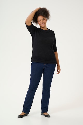 KAFFE CURVE Sweater 'Evita' in Black